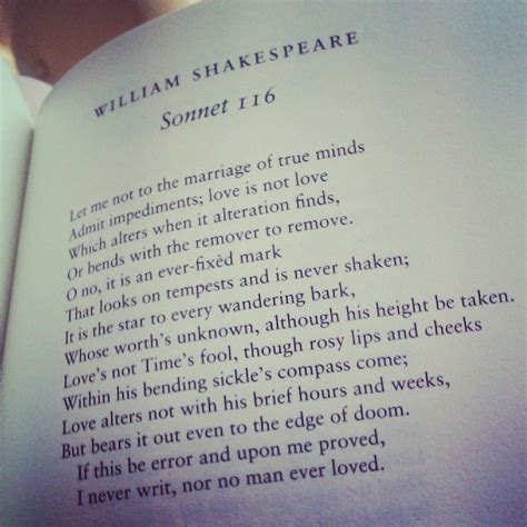 Shakespeares Sonnet 116 Maybe A Popular One But It Is My Favorite