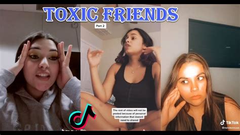 toxic friends and relationships on tik tok compilation pt 1 youtube