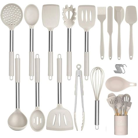 Silicone Cooking Utensil Set Hadineeon 36pcs Silicone Cooking Kitchen