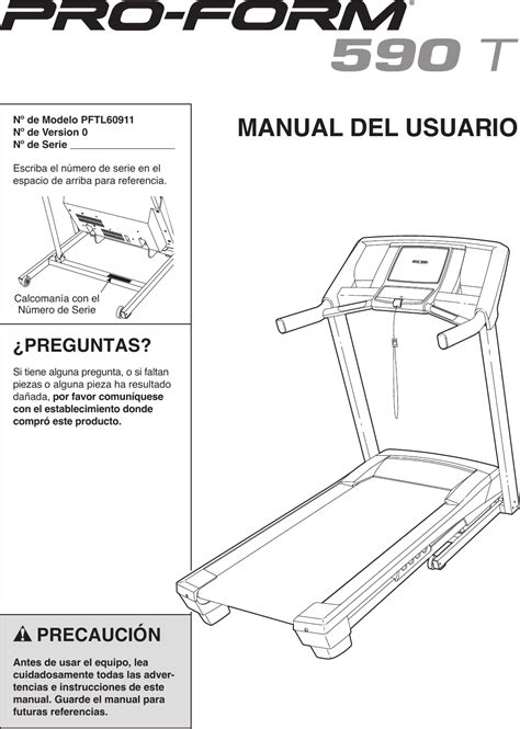 Proform Pftl Treadmill Users Manual