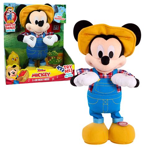 Disney Junior Mickey Mouse E I Oh Mickey Mouse Feature Plush Ages 3