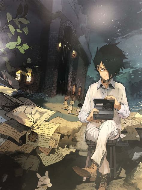 Download Ray From The Promised Neverland Pondering Wallpaper