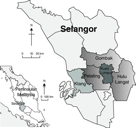 The icon links to further information about a selected division including its population structure (gender, age groups, age. 20 Map of Peninsular Malaysia, state of Selangor, and ...