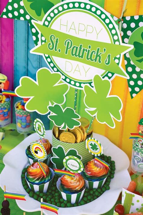 Kids St Patricks Day Party Ideas Free Printables Hostess