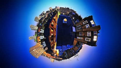 Hd Wallpaper Artwork Fisheye Lens Panoramic Sphere Photography