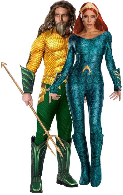 Couples Aquaman And Mera Fancy Dress Costumes Fancy Dress Costumes