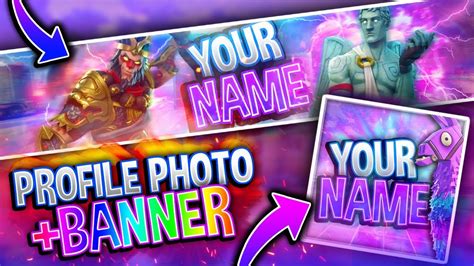 Free Fortnite Banner Profile Photo Template Pack Youtube