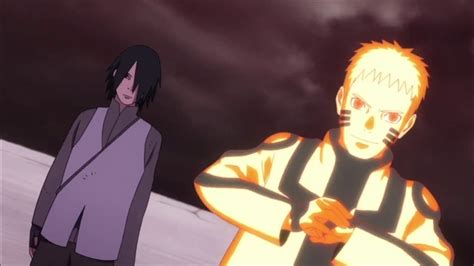 Naruto And Sasuke Vs Momoshiki Episode 65 Youtube