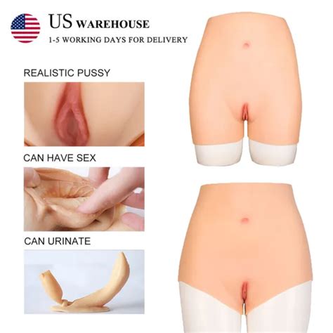 Silicone Panty Fake Vagina Panties Thicken Hip Shaping Pants For