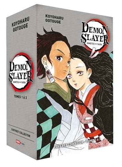 Livre Demon Slayer Kimetsu No Yaiba Coffret Collector Tomes 1 à 3