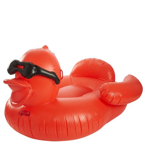 Clubswim Giant Duck Inflatable Pool Swim Float 76 At