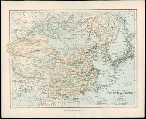 Check spelling or type a new query. 1900 Original Antique Colour Map CHINA JAPAN KOREA Asia Tibet Manchuria (18) | Antique Paper Company