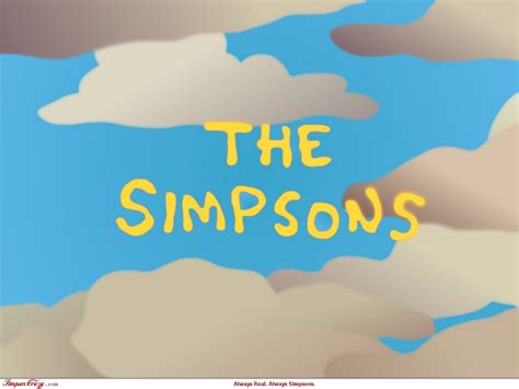 Создать мем The Simpsons Theme The Simpsons фон облака The Simpsons