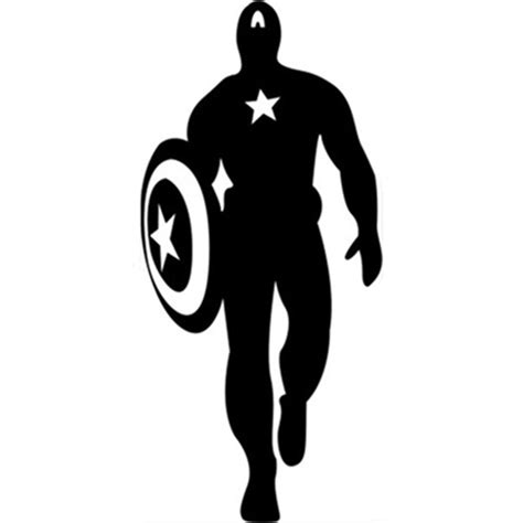 The Avengers Captain America Wall Stickers Power And Courage