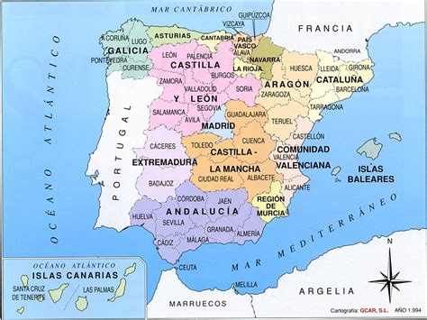 Die digitale landkarte spanien enthält neben einem sehr dedaillierten kartenbild die postleitzahlenkarten, politische karten, regionen und topografische landkarten. Regionen Spanien Karte | hanzeontwerpfabriek