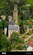 Aerial view, Burg Kronberg castle, Kronberg im Taunus, Hesse Stock ...