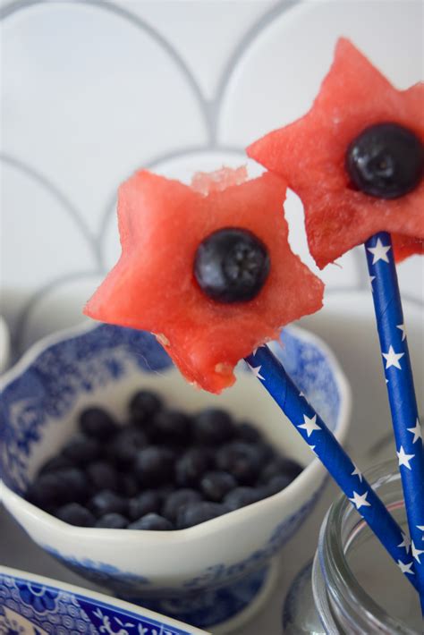 Red White And Blue Fruit Sparklers Easy Patriotic Appetizer Recipe