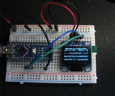 Oled I2c Display With Arduino Arduino Arduino Display Arduino Projects