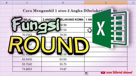 Cara Mudah Menggunakan Rumus Round Di Excel Mengambil Atau Angka