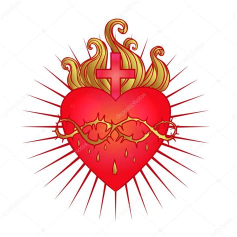 Sacred Heart Jesus Rays — Stock Vector © Vgorbash 192378962
