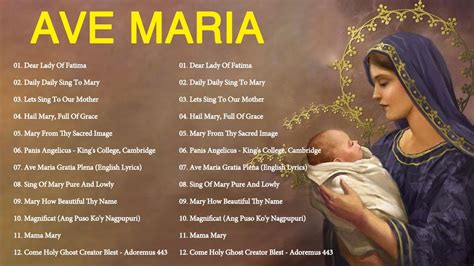 The Marian Collection Top 12 Catholic Hymns And Songs Of Praise Best
