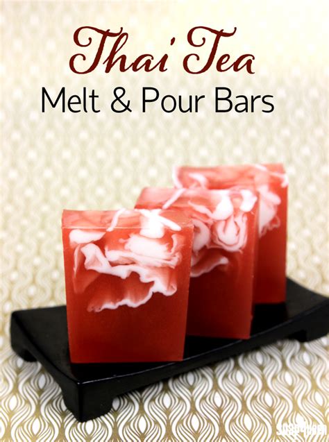 Thai Tea Melt And Pour Bars Tutorial Soap Queen Homemade Soap Recipes Homemade Bath Products