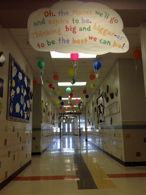 Dr Seuss Hallway Oh The Places Youll Go School Themes Classroom