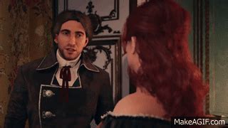 Assassins Creed Unity Arno Elise Kiss On Make A GIF