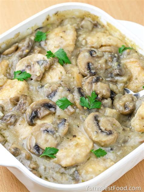 Chicken And Mushroom Casserole Recipe From Yummiest Food Cookbook