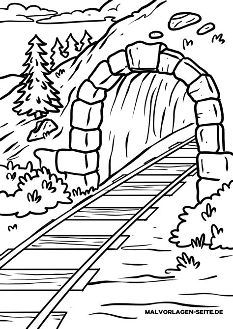 Great Coloring Page Tunnel Building Free Coloring Pages