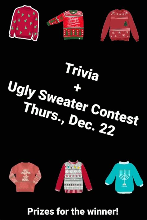 Holiday Trivia And Ugly Sweater Contest