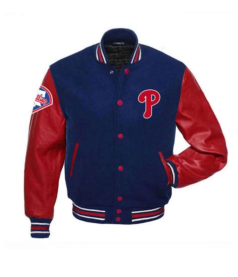Mlb Red And Blue Philadelphia Phillies Varsity Jacket Jackets Masters