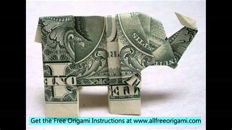 5 Dollar Bill Origami Youtube