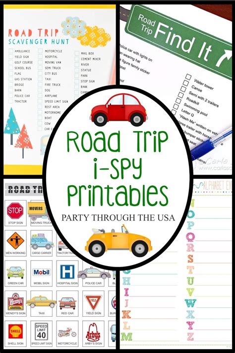 Printable Road Trip Scavenger Hunt