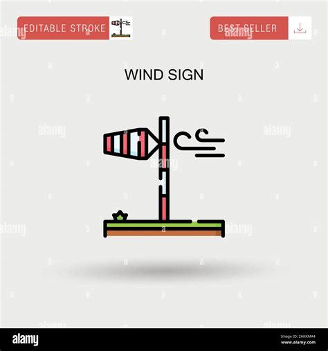 Wind Sign Simple Vector Icon Stock Vector Image And Art Alamy
