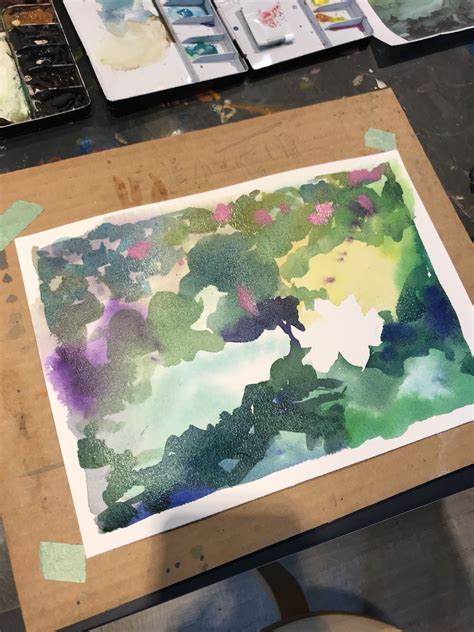 Hench Chang 2018 Watercolor Class Watercolor Decorative Tray