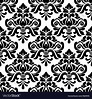 Black and white damask seamless pattern Royalty Free Vector