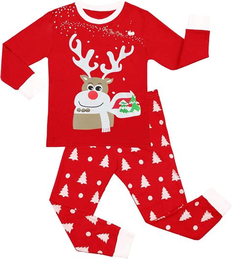 Little Hand Christmas Boys Pyjamas Set Cotton Long Sleeve Sleepwear