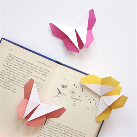How To Make Origami Butterfly Bookmark — Gathering Beauty