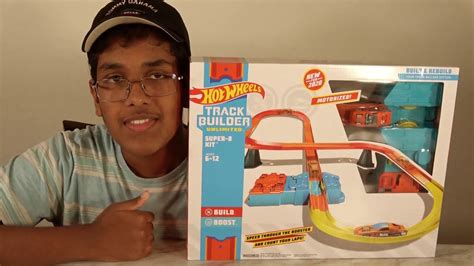 hot wheels new track builder unlimited speed through the booster and count your laps youtube
