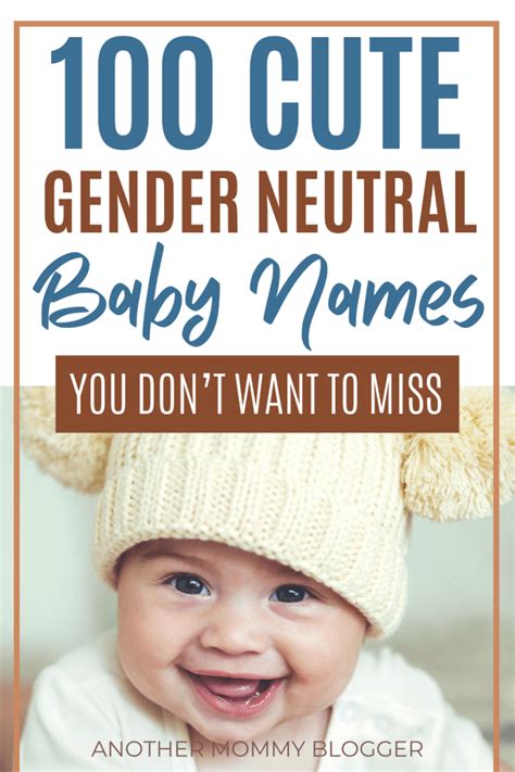 100 Cool Gender Neutral Baby Names Another Mommy Blogger Timeless