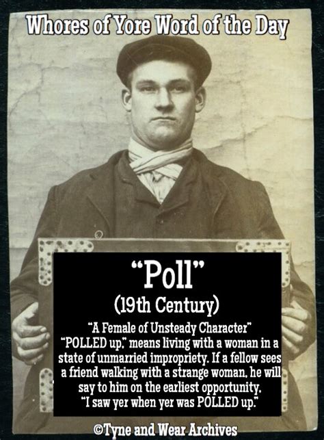 Whores Of Yore On Twitter Word Of The Day “poll”