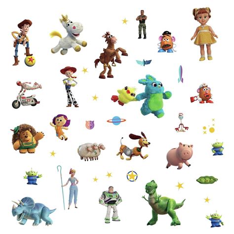 Roommates Toy Story 4 Characters Peel And Stick Wall Decals 38 Kids
