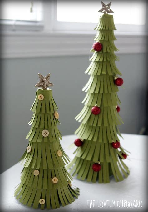 The Lovely Cupboard Diy Paper Trees I Bet You Could Do This With