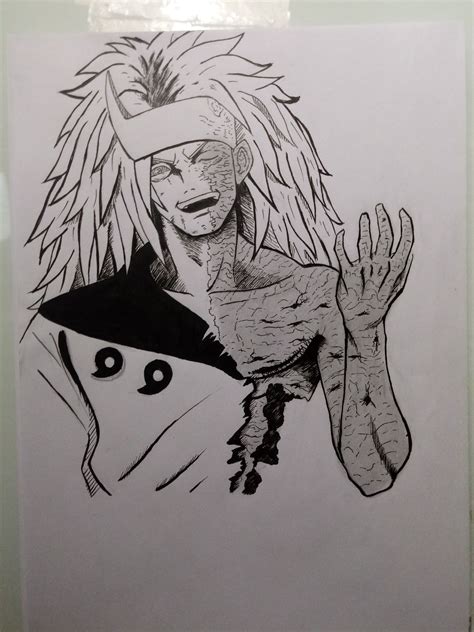 Inking Madara Uchiha Naruto Shippuden Anime Boy Sketch Anime
