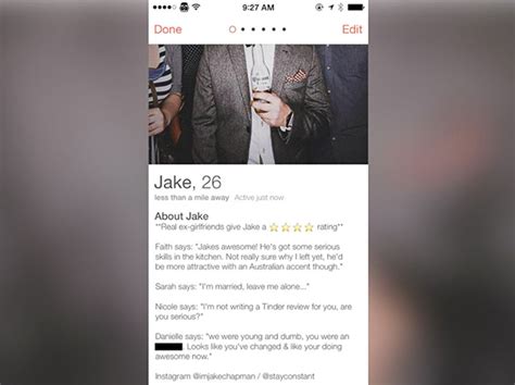 Man Asks Ex Girlfriends To Review Him On Tinder Abc7 Chicago