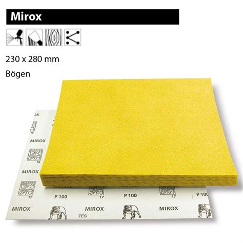 Mirka Mirox 230x280mm Bögen Schleifpapierbogen P40 Bis P240 Ach Shop