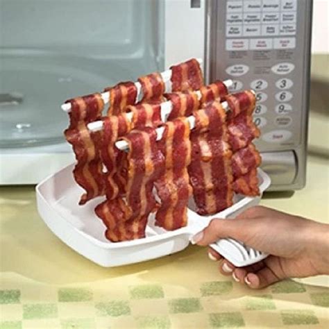 Microwave Bacon Cooker Tray Rack Lifesuny