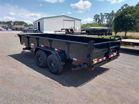 14lp 16 Big Tex 7 X 16 Dump Trailer W Tarp And Combo Rear Gate W 6