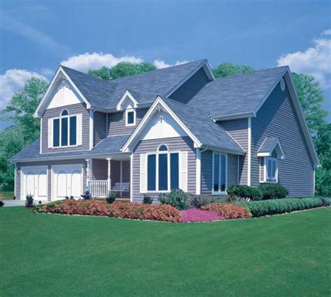 Colorful Vinyl Siding Improving Curb Appeal Of Modern